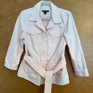 Ralph Lauren Light Pink Belted Jacket